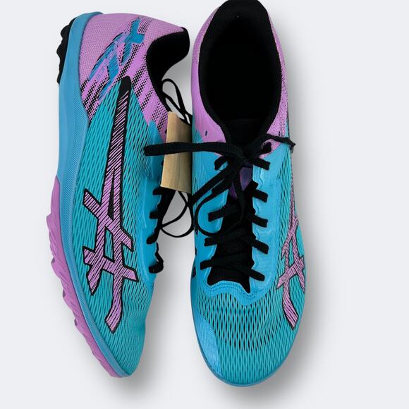 Asics Resurgence XC Track & Field Shoes Mens Size 12 Aquarium Blue Purple - Picture 1 of 10